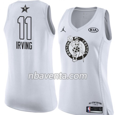 Camiseta Mujer Boston Celtics Kyrie Irving 11 2018 All Star Jordan Brand Blanco Swingman